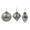 Brand new 😉 Assorted 4" Silver Glass Ornament by Ashland® ✨ 2 Brand new 😉 Assorted 4" Silver Glass Ornament by Ashland® ✨ -Outlet Yuletide Joy Store 10700870 1