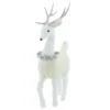 Promo 🎉 20.5" White Standing Deer with Tinsel Wreath Tabletop Figure by Ashland® ✔️ -Outlet Yuletide Joy Store 10700887 1