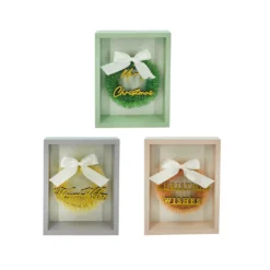 Outlet ✨ Assorted 7" 🌟 Christmas Wreath Tabletop Block Accent by Ashland® ⭐