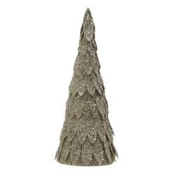 Outlet ⭐ 17" Sequined Gold Twist Cone Tabletop Tree by Ashland® 🔥