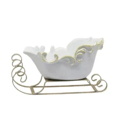 Promo 🤩 12.5" White Sleigh Decoration by Ashland® ✨
