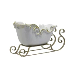 Promo 🤩 12.5" White Sleigh Decoration by Ashland® ✨ -Outlet Yuletide Joy Store 10700921 2