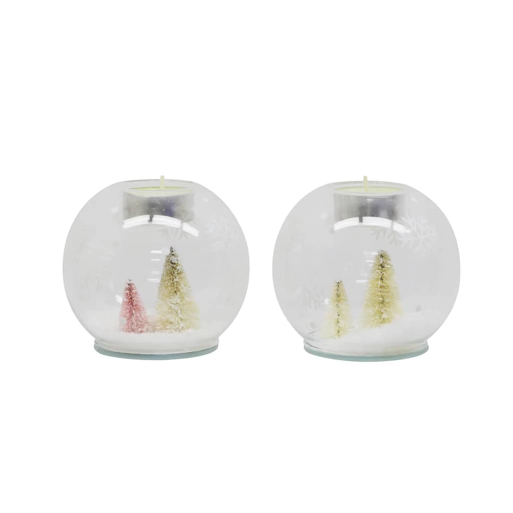 Promo ✔️ Assorted 4" Christmas Tree Globe Candle Holder by Ashland® ⭐ 3 Promo ✔️ Assorted 4" Christmas Tree Globe Candle Holder by Ashland® ⭐
