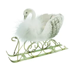 Best Sale 😍 9" 💯 Christmas Swan Tabletop Sleigh by Ashland® ⭐