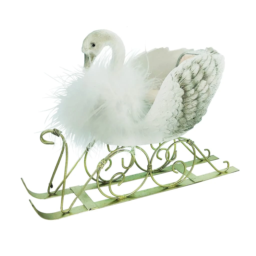 Best Sale 😍 9" 💯 Christmas Swan Tabletop Sleigh by Ashland® ⭐ 3 Best Sale 😍 9" 💯 Christmas Swan Tabletop Sleigh by Ashland® ⭐
