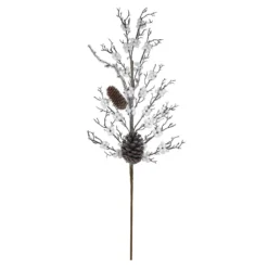 Wholesale ⭐ Silver & White Pinecone & Berry Stem by Ashland® 👏