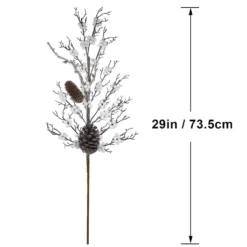 Wholesale ⭐ Silver & White Pinecone & Berry Stem by Ashland® 👏 -Outlet Yuletide Joy Store 10700995 3