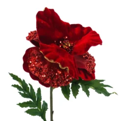 New π Sparkling Red & Gold Edge Poppy Stem by Ashland® β 5 New π Sparkling Red & Gold Edge Poppy Stem by Ashland® β -Outlet Yuletide Joy Store 10701007 2