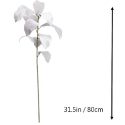Cheap ⌛ White Velvet Magnolia Leaves Stem by Ashland® ❤️ -Outlet Yuletide Joy Store 10701059 3