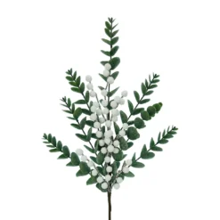 Budget ⭐ White Berry & Eucalyptus Leaf Stem by Ashland® 🎁 -Outlet Yuletide Joy Store 10701064 2