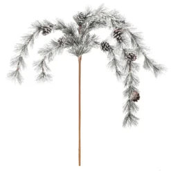 Budget 🧨 Flocked Hanging Pine & Pinecone Stem by Ashland® ✔️