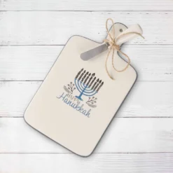 Buy 🧨 Hanukkah Cheese Board & Knife Set by Ashland® ⭐ -Outlet Yuletide Joy Store 10701074 3