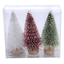 Top 10 ✨ Red, Green & White Flocked Potted Mini Tree Set by Ashland® 💯 Christmas ❤️