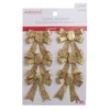 Coupon 🎁 Gold Glitter Bows, 6ct. by Ashland® Christmas 👍 -Outlet Yuletide Joy Store 10701085 1