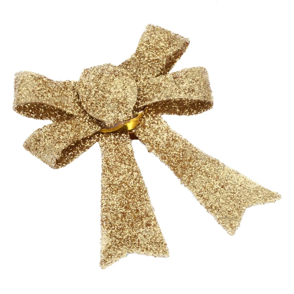 Coupon π Gold Glitter Bows, 6ct. by Ashland® Christmas π 4 Coupon π Gold Glitter Bows, 6ct. by Ashland® Christmas π - Image 2