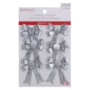Buy 🎁 Silver Glitter Bows, 6ct. by Ashland® Christmas 😉