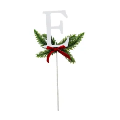 New ❤️ Christmas Pine Sprig Letter E Pick by Ashland® ❤️