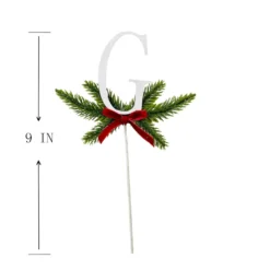 Promo 😉 Christmas Pine Sprig Letter G Pick by Ashland® ⭐ -Outlet Yuletide Joy Store 10701107 3