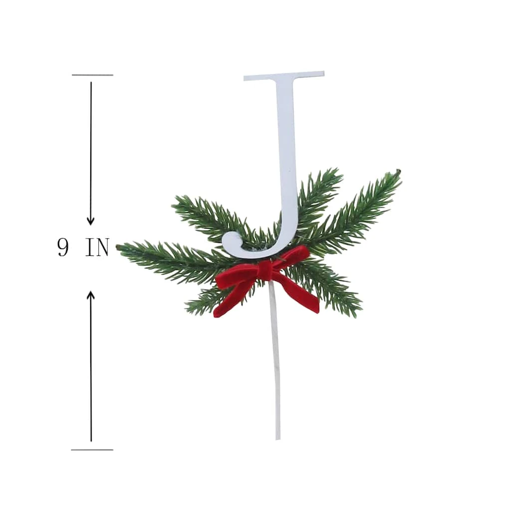 Best deal 😉 Christmas Pine Sprig Letter J Pick by Ashland® ❤️ 4 Best deal 😉 Christmas Pine Sprig Letter J Pick by Ashland® ❤️ - Image 2