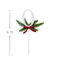 Promo 👍 Christmas Pine Sprig Letter O Pick by Ashland® 💯 -Outlet Yuletide Joy Store 10701130 3