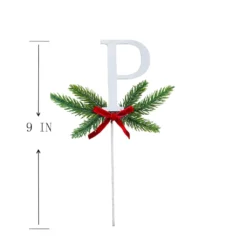 Wholesale ⌛ Christmas Pine Sprig Letter P Pick by Ashland® ✨ -Outlet Yuletide Joy Store 10701132 3