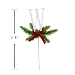 Buy 🔥 Christmas Pine Sprig Letter W Pick by Ashland® 💯 -Outlet Yuletide Joy Store 10701145 3