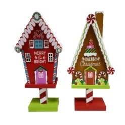 Best Pirce 🎁 Assorted 11'' Wooden House Tabletop ❄ Christmas Sign by Ashland® ✔️