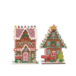 Budget ⌛ Assorted 🔥 Christmas Clay Gingerbread House Tabletop Décor by Ashland® ✔️