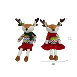 Discount 🔥 Assorted 11.5" Fabric Reindeer Decoration by Ashland® ⭐ 8 Discount 🔥 Assorted 11.5" Fabric Reindeer Decoration by Ashland® ⭐ -Outlet Yuletide Joy Store 10701195 3