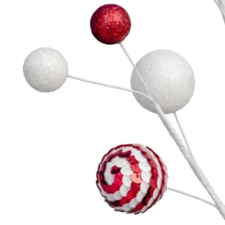 Coupon 🌟 Red & White Mini Ball Ornament Spray by Ashland® 🔔 -Outlet Yuletide Joy Store 10701256 2