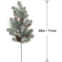 Best deal 👏 Iced Pine Leaf, Pinecone & Berry Stem by Ashland® 💯 -Outlet Yuletide Joy Store 10701271 3