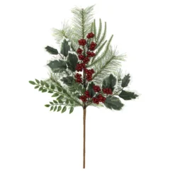 Promo ✔️ Pine Leaf Stem with Holly Berries by Ashland® 🎉
