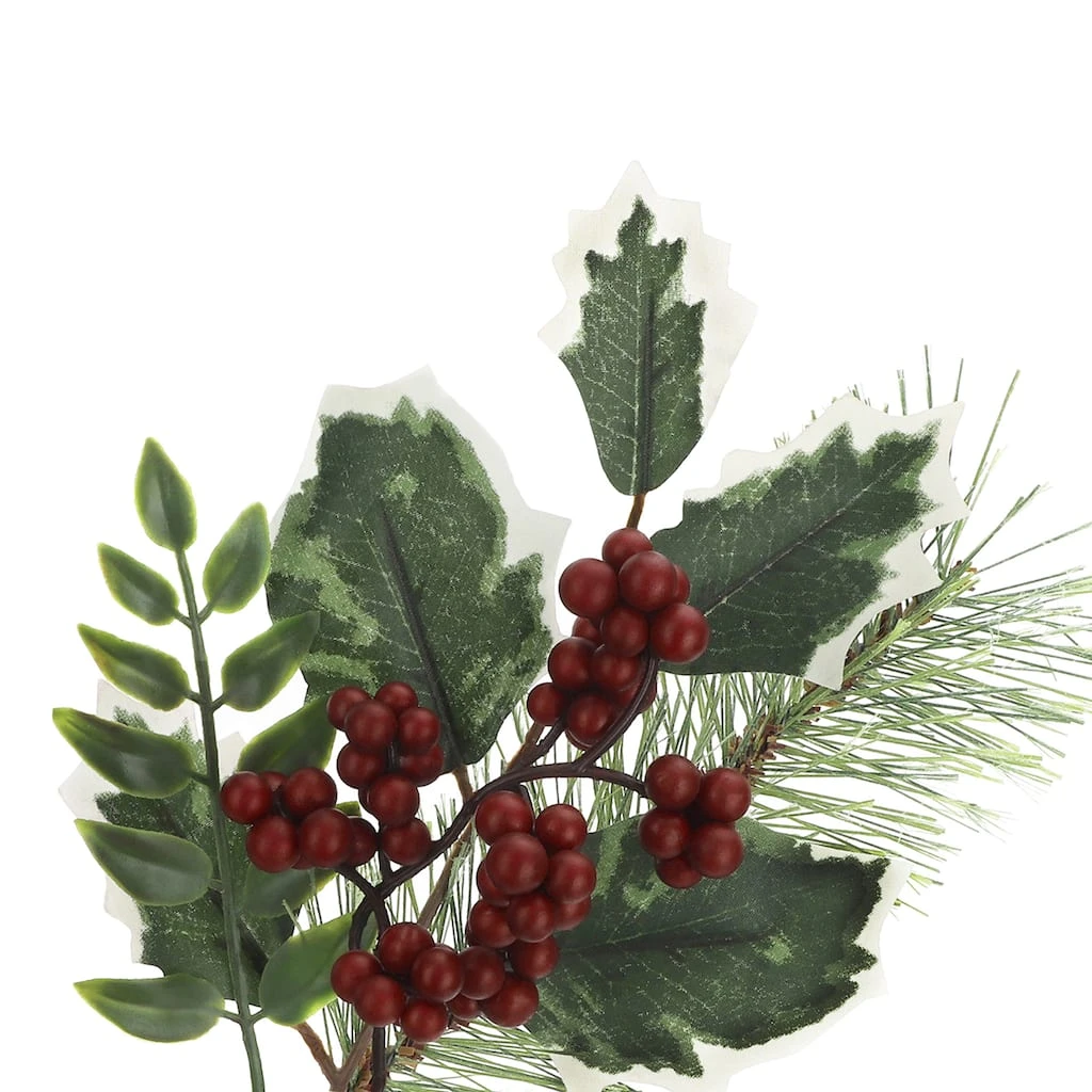 Promo ✔️ Pine Leaf Stem with Holly Berries by Ashland® 🎉 4 Promo ✔️ Pine Leaf Stem with Holly Berries by Ashland® 🎉 - Image 2