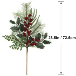 Promo ✔️ Pine Leaf Stem with Holly Berries by Ashland® 🎉 7 Promo ✔️ Pine Leaf Stem with Holly Berries by Ashland® 🎉 -Outlet Yuletide Joy Store 10701282 3