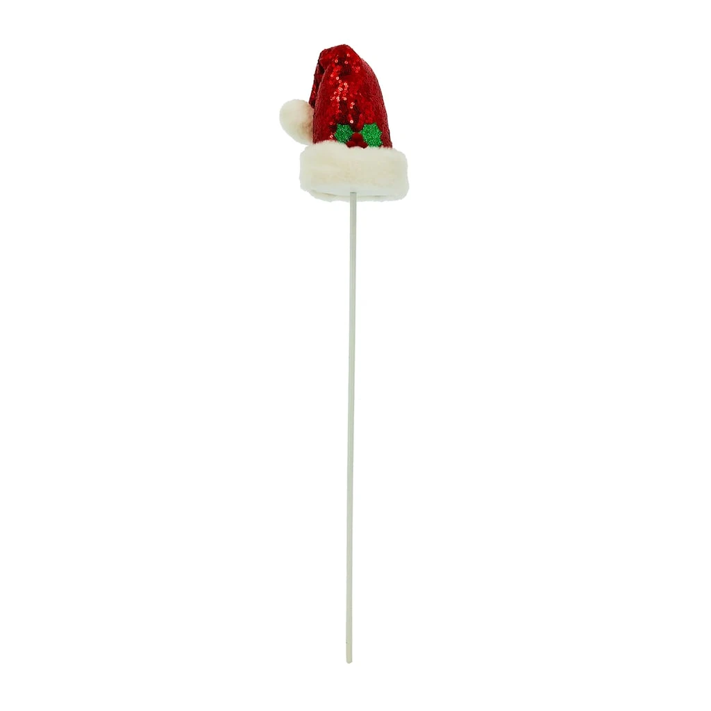Outlet ๐งจ Red Sequin Santa Hat Stem by Ashland® โ๏ธ 3 Outlet ๐งจ Red Sequin Santa Hat Stem by Ashland® โ๏ธ