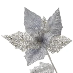 Budget ✨ Silver Jewel Poinsettia Stem by Ashland® ⌛ 7 Budget ✨ Silver Jewel Poinsettia Stem by Ashland® ⌛ -Outlet Yuletide Joy Store 10701318 3