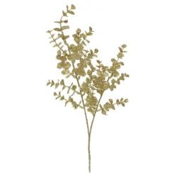 Deals 🥰 Glittery Gold Eucalyptus Stem by Ashland® ⭐ -Outlet Yuletide Joy Store 10701320 2