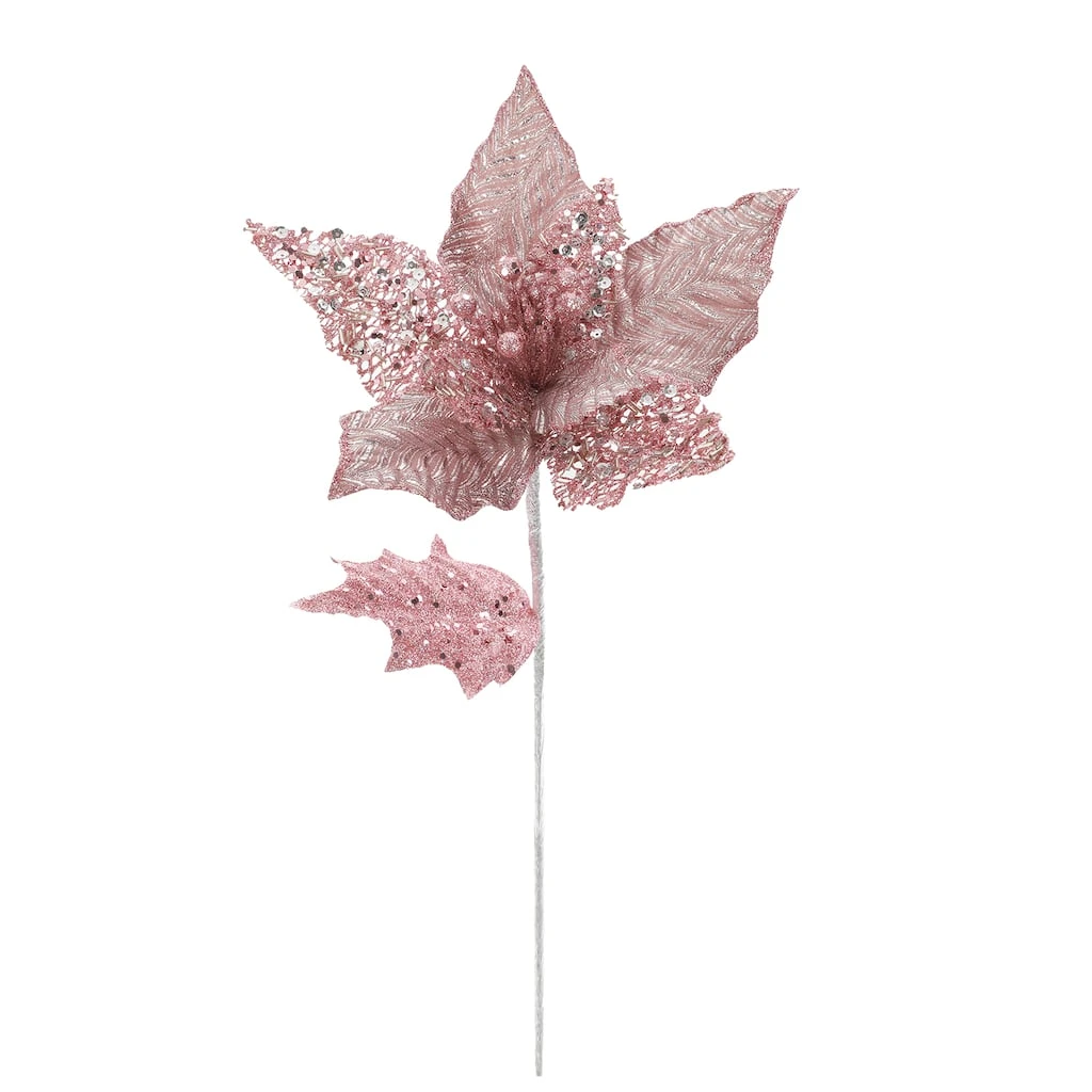 Wholesale ⌛ Jewel Pink Poinsettia Stem by Ashland® 🥰 4 Wholesale ⌛ Jewel Pink Poinsettia Stem by Ashland® 🥰 - Image 2