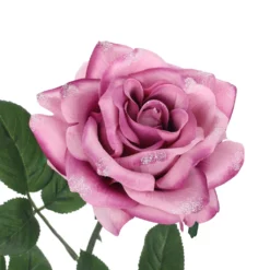 New 🔔 Iced Pink Rose Stem by Ashland® 😍 -Outlet Yuletide Joy Store 10701332 3