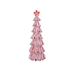 Best Sale 😉 13" Candy Striped Tabletop Clay Christmas Tree by Ashland® ✔️