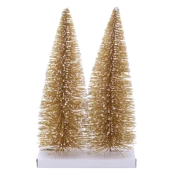 Best Pirce ✔️ 12" Gold Bottle Brush Trees, 2ct. by Ashland® ✨