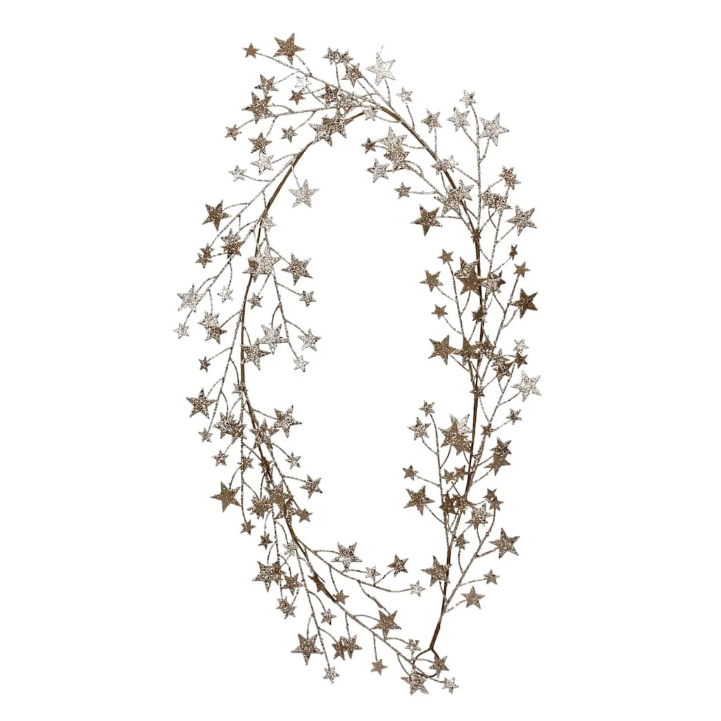 Deals 🎉 6ft. Metallic Glitter Star Garland by Ashland® ❤️ 4 Deals 🎉 6ft. Metallic Glitter Star Garland by Ashland® ❤️ - Image 2