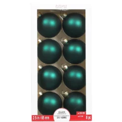 Cheap ⌛ 8ct. 2.5" Matte Dark Green Glass Ball Ornaments by Ashland® 🔥