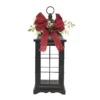 Budget 🛒 15" Black Lantern with Red Bow by Ashland® ⭐ -Outlet Yuletide Joy Store 10701722 1