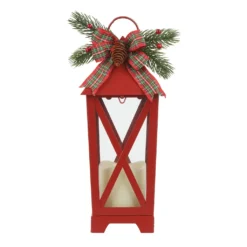 Top 10 🔥 13" Red LED Candle Lantern with Greenery by Ashland® ✨