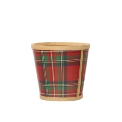 Discount 💯 6" Plaid Bamboo Print Pot by Ashland® 🎉 -Outlet Yuletide Joy Store 10701752 2
