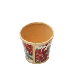 Wholesale ✨ 6" Poinsettia Bamboo Print Pot by Ashland® 😍 -Outlet Yuletide Joy Store 10701754 3