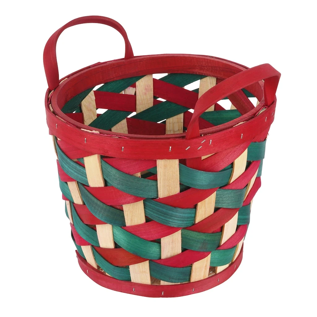 Best deal ๐ 9.5" Medium Red and Green Woven Wood Chip Basket by Ashland® โค๏ธ 4 Best deal ๐ 9.5" Medium Red and Green Woven Wood Chip Basket by Ashland® โค๏ธ - Image 2