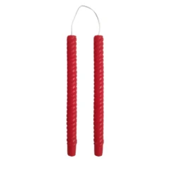Outlet ❤️ 10" Red Spiral Taper Candles by Ashland®, 2ct. 🧨 -Outlet Yuletide Joy Store 10701826 3