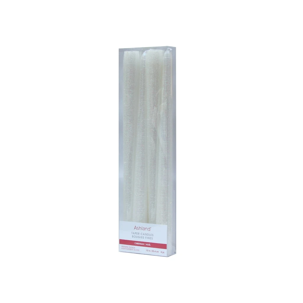 Top 10 🥰 10" Textured White Taper Candles by Ashland®, 4ct. 🎉 5 Top 10 🥰 10" Textured White Taper Candles by Ashland®, 4ct. 🎉 - Image 3